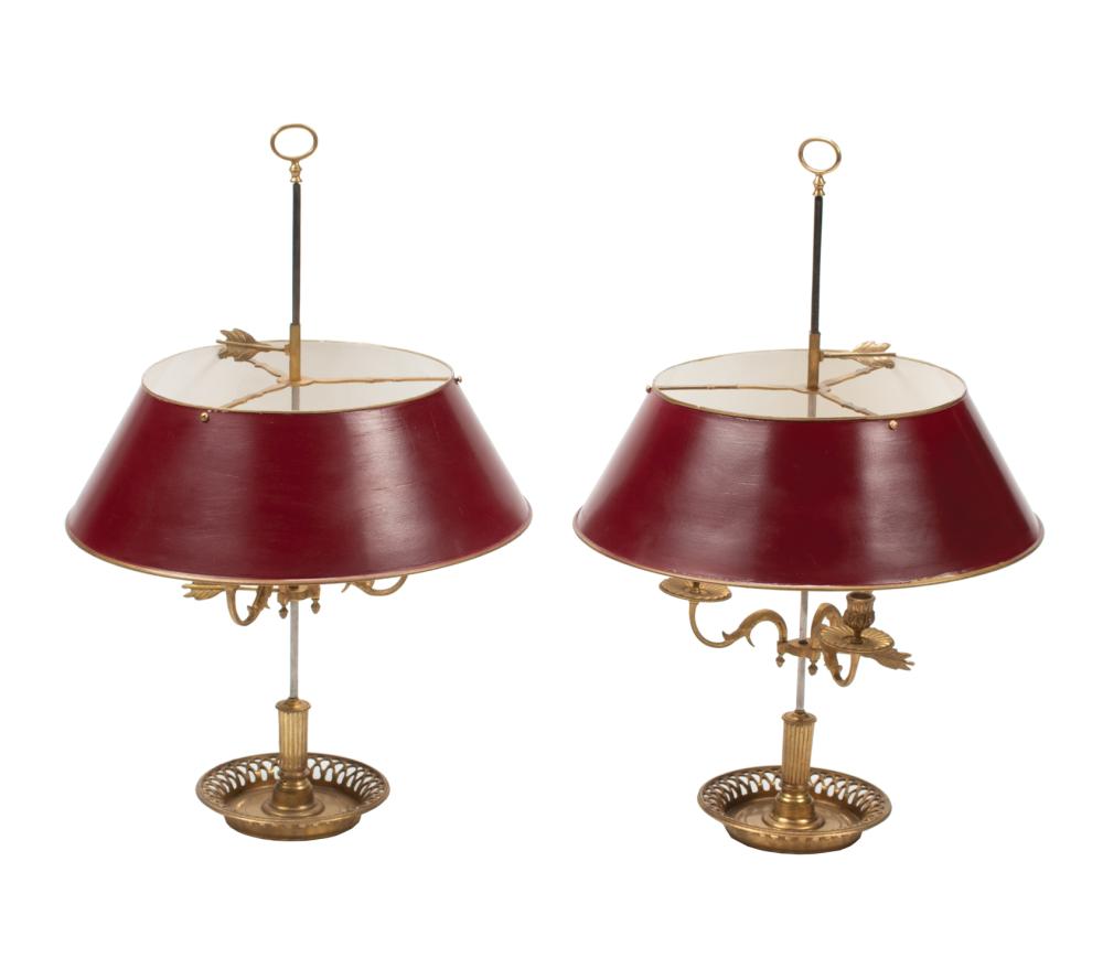 PAIR OF FRENCH BOUILLOTTE LAMPSPair