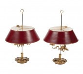PAIR OF FRENCH BOUILLOTTE LAMP