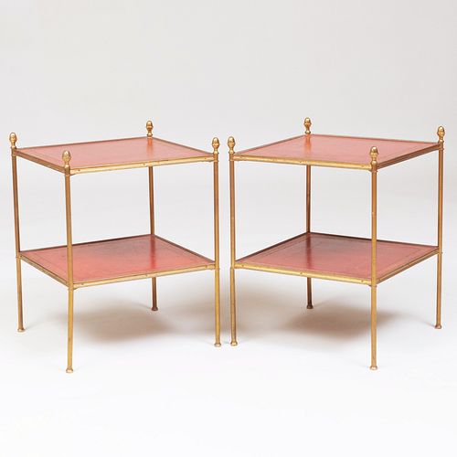 PAIR OF FRENCH BRASS AND