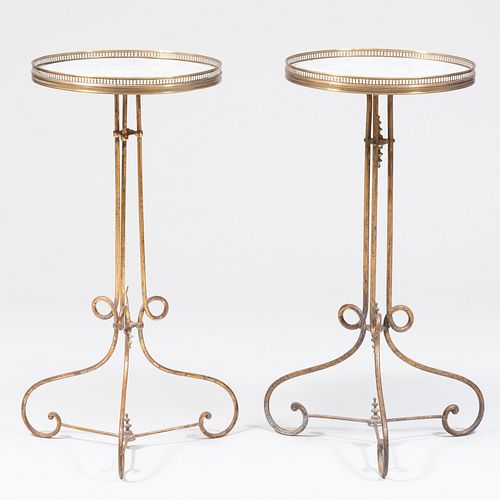 PAIR OF FRENCH BRASS-MOUNTED AND