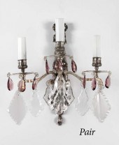 Pair of French Bronze Argente