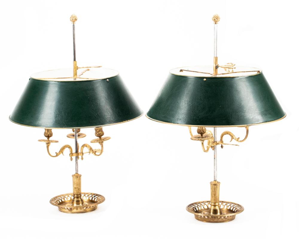 PAIR OF FRENCH BRONZE BOUILLOTTE
