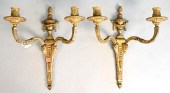 PAIR OF FRENCH BRONZE CANDLE S