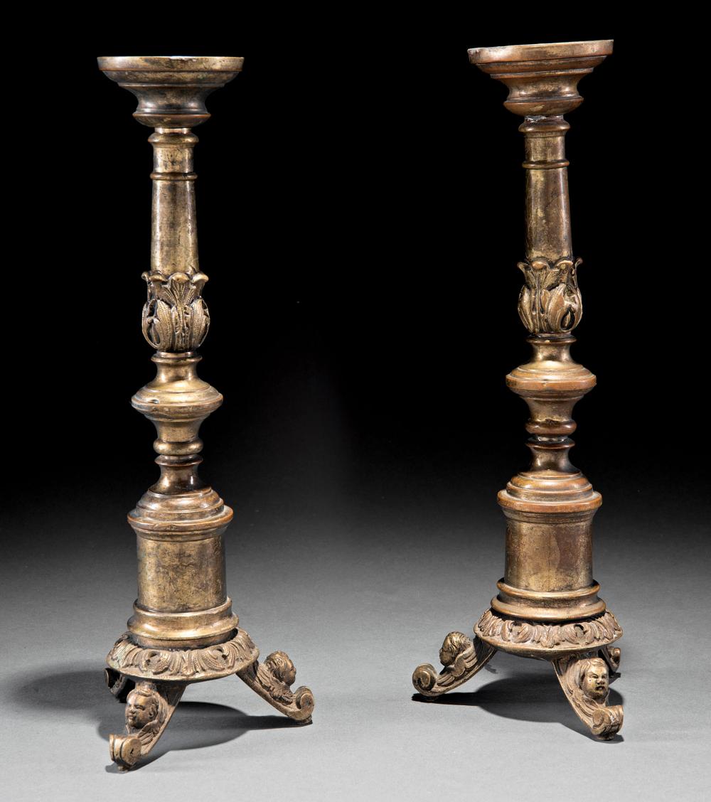 PAIR OF FRENCH BRONZE