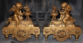 PAIR OF FRENCH BRONZE DIORE FI