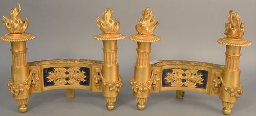PAIR OF FRENCH BRONZE DORE