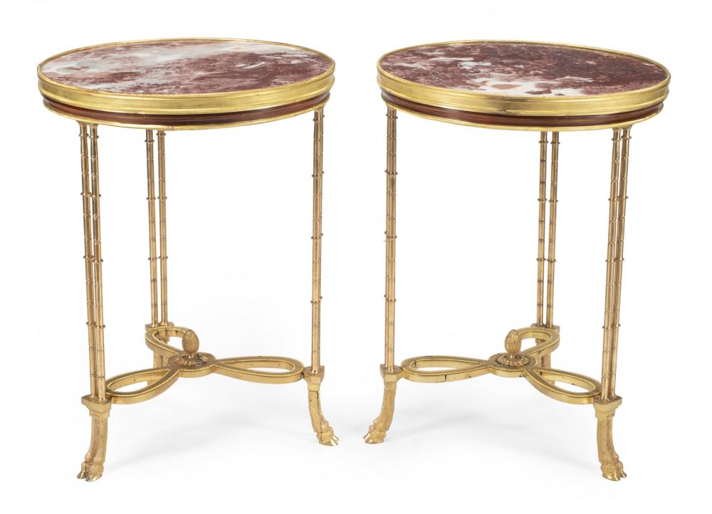 PAIR OF FRENCH BRONZE GUERIDONSPair