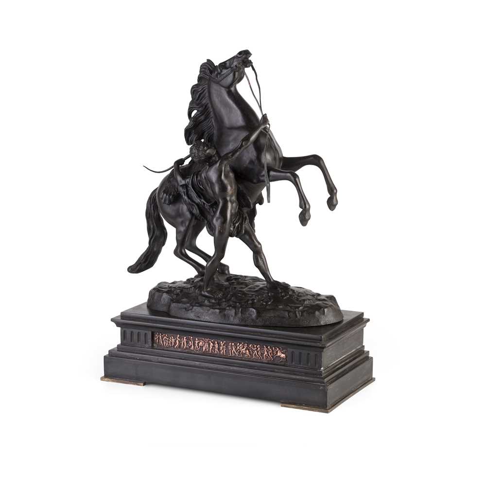 PAIR OF FRENCH BRONZE 'MARLEY'