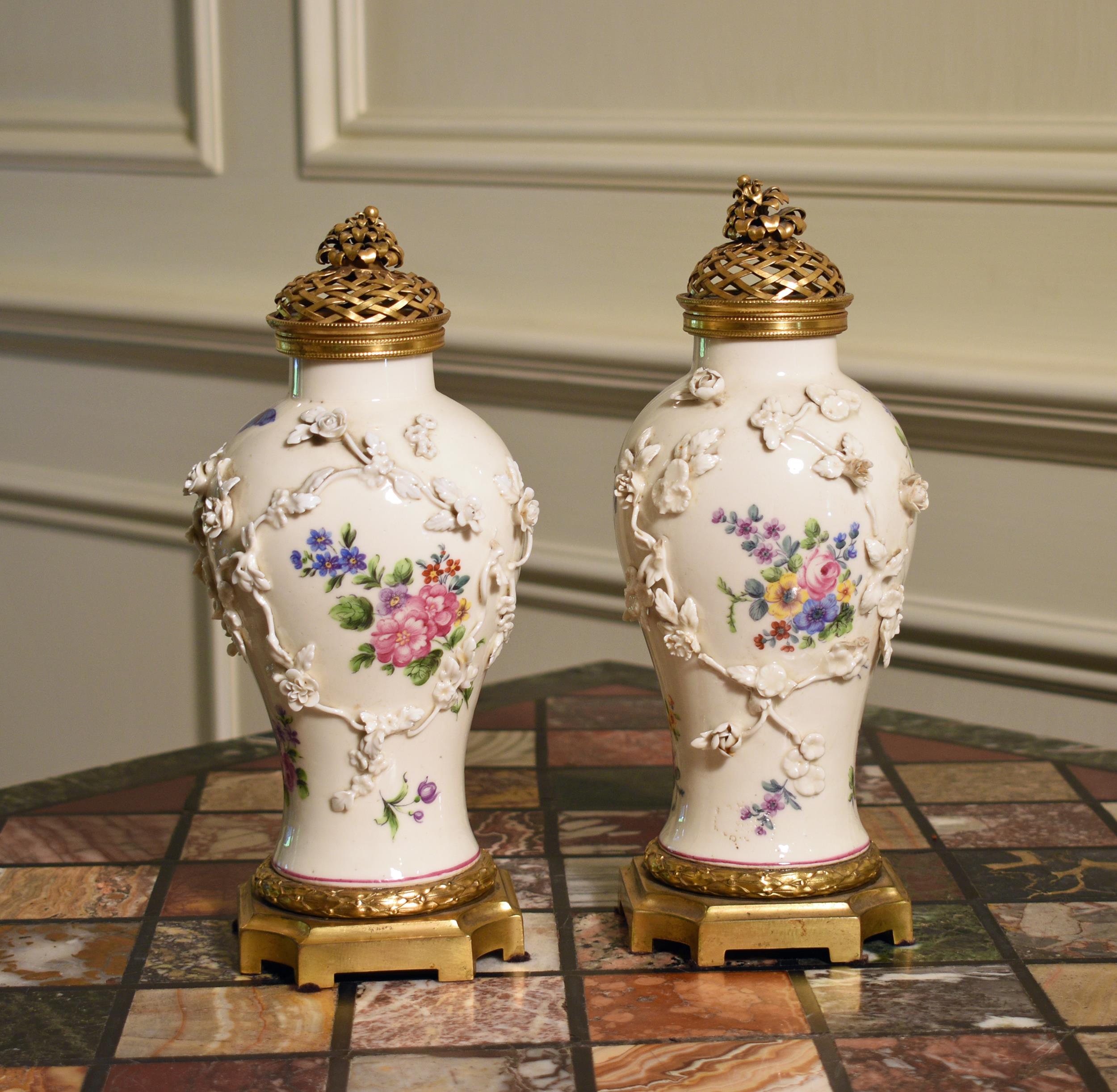 PAIR OF FRENCH BRONZE MOUNTED