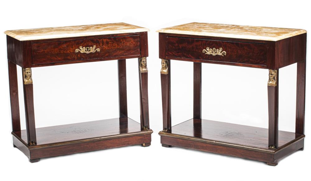 PAIR OF FRENCH BRONZE-MOUNTED