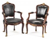 PAIR OF FRENCH BRONZE-MOUNTED