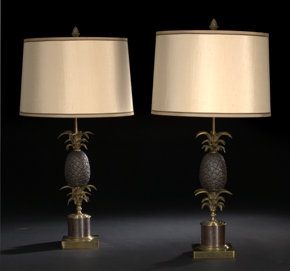 Pair of French Bronze-Patinated and