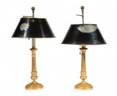 PAIR OF FRENCH BRONZE TABLE LA