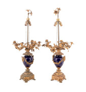 PAIR OF FRENCH CANDELABRA LAMP