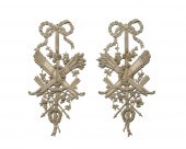 PAIR OF FRENCH CARVED AND PAIN
