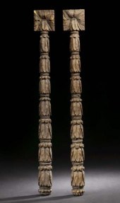 Pair of French Carved Beechwoo