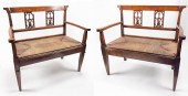 PAIR OF FRENCH CARVED CHERRYWO