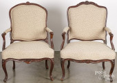 PAIR OF FRENCH CARVED WALNUT U