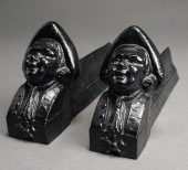 PAIR OF FRENCH CAST IRON FIGUR