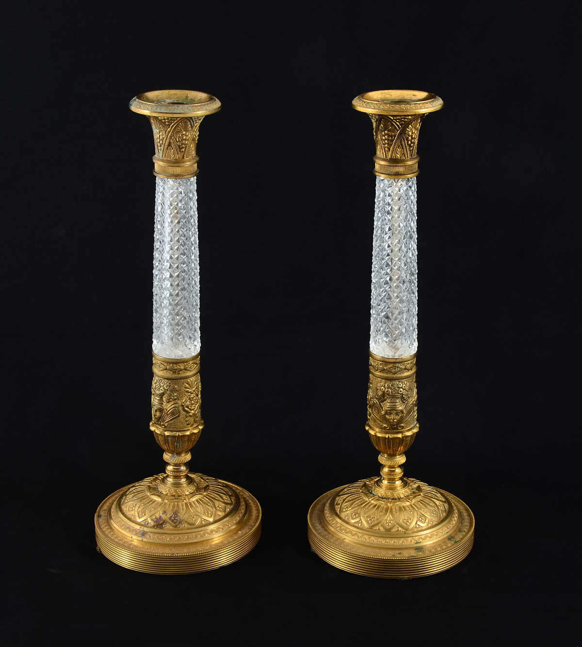PAIR OF FRENCH DORE BRONZE &