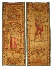 Pair of French embroided entre