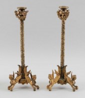 PAIR OF FRENCH EMPIRE DORE BRO