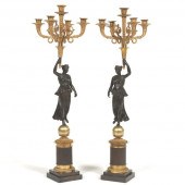 PAIR OF FRENCH EMPIRE FIGURAL