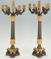 PAIR OF FRENCH EMPIRE GILT BRO