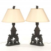 PAIR OF FRENCH EMPIRE STYLE BR