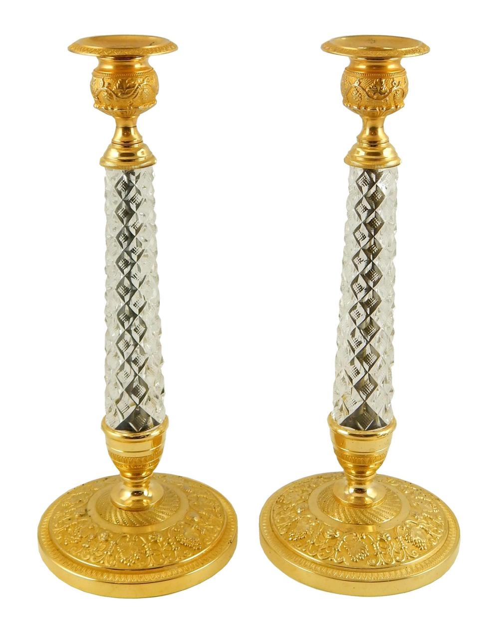 PAIR OF FRENCH EMPIRE STYLE CUT