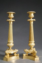 PAIR OF FRENCH EMPIRE STYLE OR