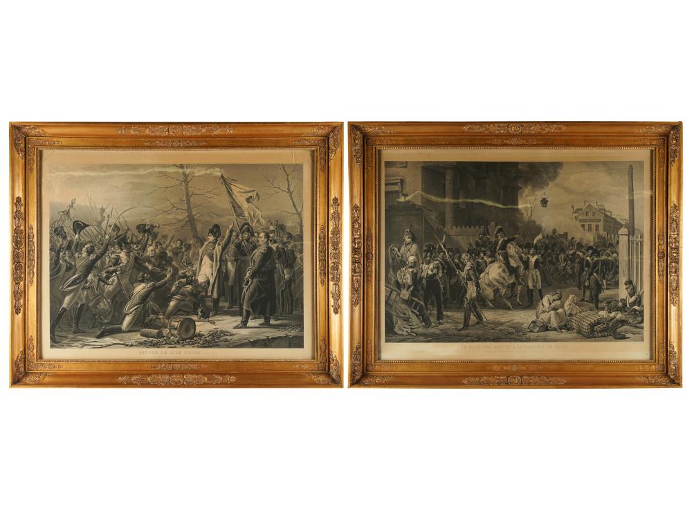 PAIR OF FRENCH ENGRAVINGStitled: