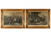 PAIR OF FRENCH ENGRAVINGStitle