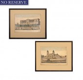 PAIR OF FRENCH ETCHINGSPAIR OF