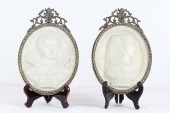 PAIR OF FRENCH FRAMED COMPOSIT