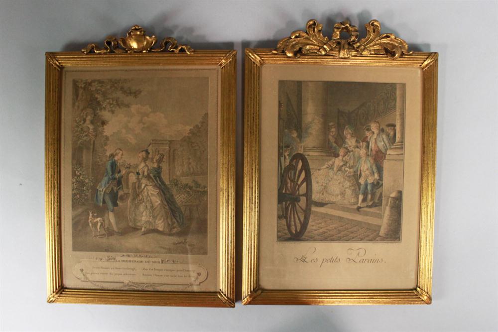 PAIR OF FRENCH GENRE SCENES 14