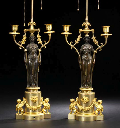 Pair of French Gilt- and