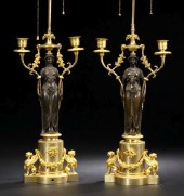 Pair of French Gilt- and Patin