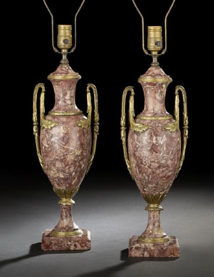Pair of French Gilt-Brass-Mounted