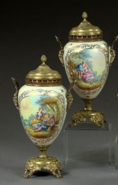 Pair of French Gilt-Brass-Moun