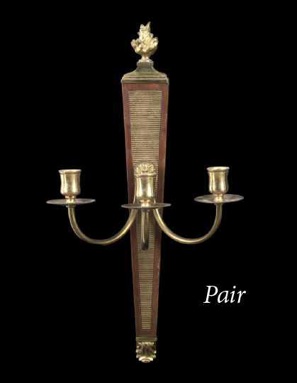 Pair of French Gilt-Brass-Mounted