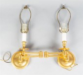 PAIR OF FRENCH GILT-BRASS OR B