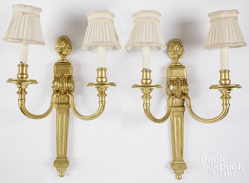 PAIR OF FRENCH GILT BRONZE