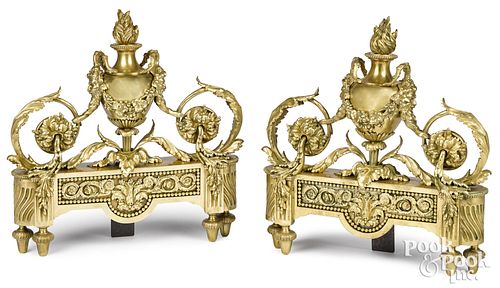 PAIR OF FRENCH GILT BRONZE