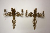 PAIR OF FRENCH GILT BRONZE CAN