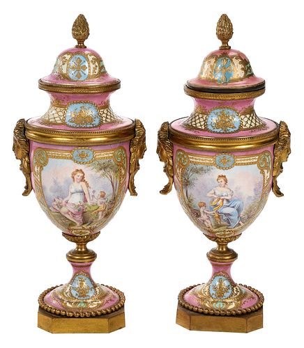 PAIR OF FRENCH GILT BRONZE