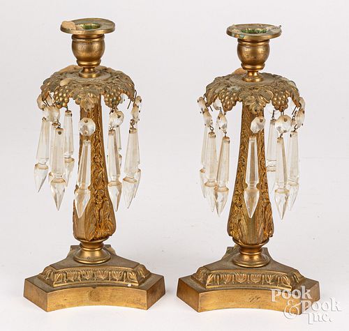PAIR OF FRENCH GILT BRONZE