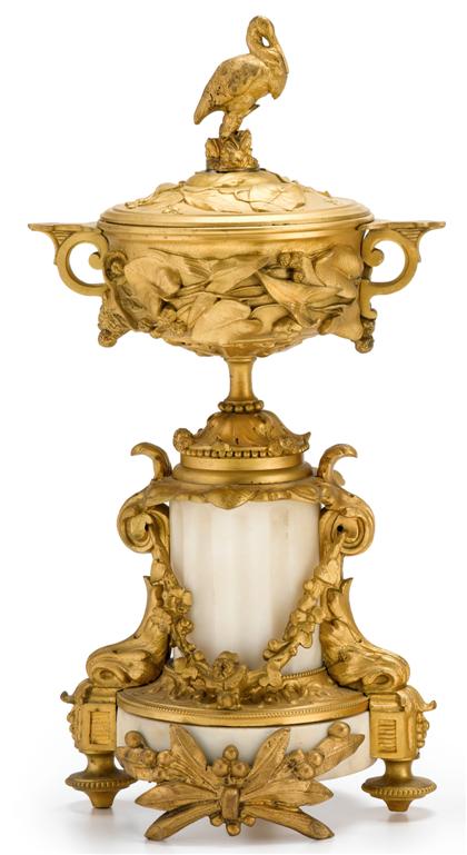 Pair of French gilt bronze