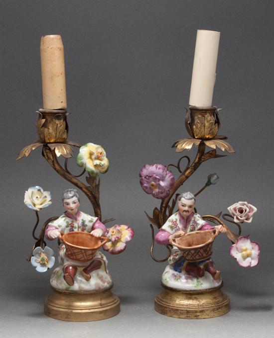 Pair of French gilt-metal
