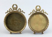 PAIR OF FRENCH GILT-METAL PICT